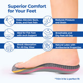 Dr Foot Arch Support Insoles - Ideal for long walks and hiking